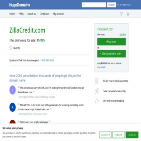 Скриншот главной страницы сайта zillacredit.com